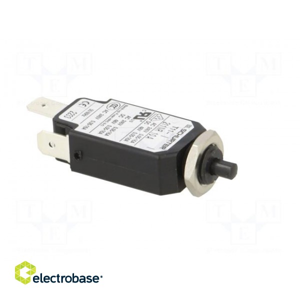 Circuit breaker | Urated: 240VAC | 48VDC | 10A | SPST | Poles: 1 | screw image 8