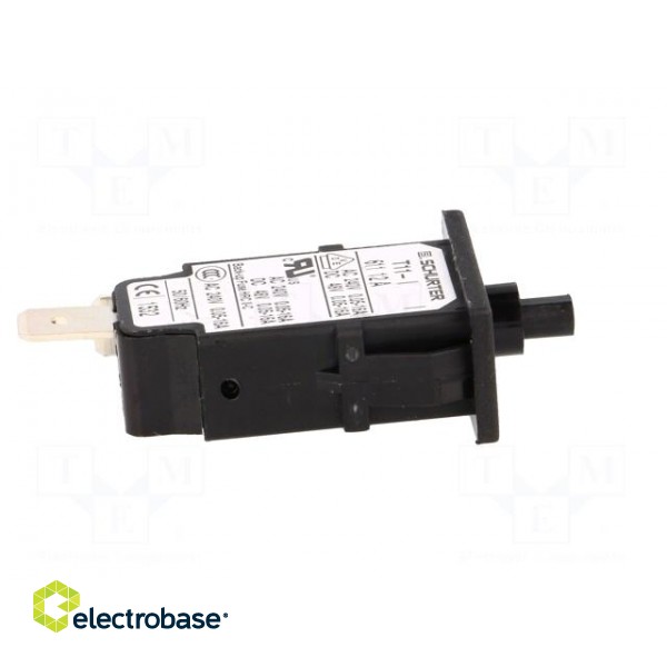 Circuit breaker | Urated: 240VAC | 48VDC | 12A | SPST | Poles: 1 | SNAP-IN image 7
