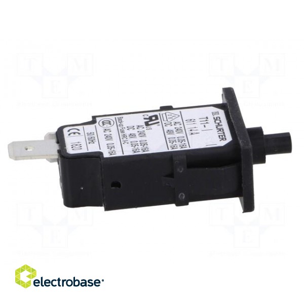 Circuit breaker | Urated: 240VAC | 48VDC | 14A | SPST | Poles: 1 | SNAP-IN image 7