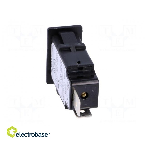 Circuit breaker | Urated: 240VAC | 48VDC | 16A | SPST | Poles: 1 | SNAP-IN image 5