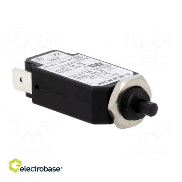 Circuit breaker | Urated: 240VAC | 48VDC | 2.3A | SPST | Poles: 1 | screw image 8