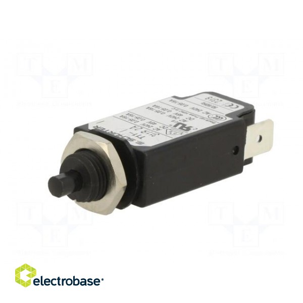 Circuit breaker | Urated: 240VAC | 48VDC | 2A | SPST | Poles: 1 | screw image 2