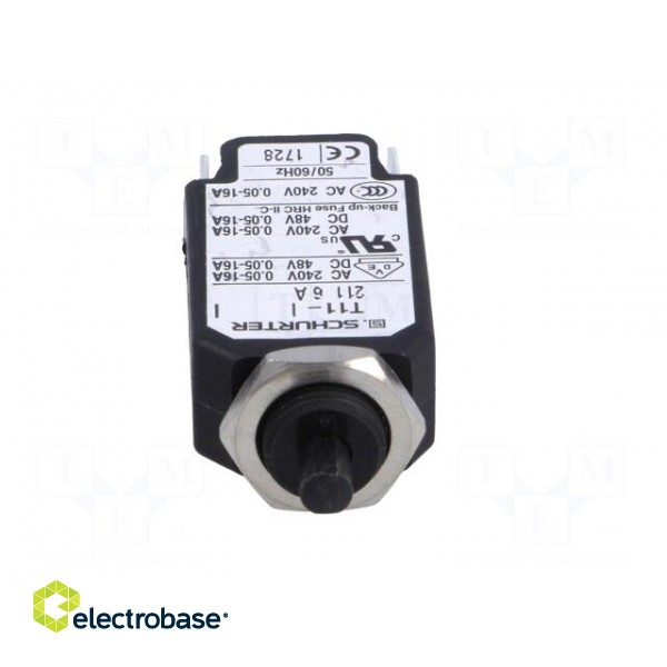 Circuit breaker | Urated: 240VAC | 48VDC | 6A | SPST | Poles: 1 | screw image 9