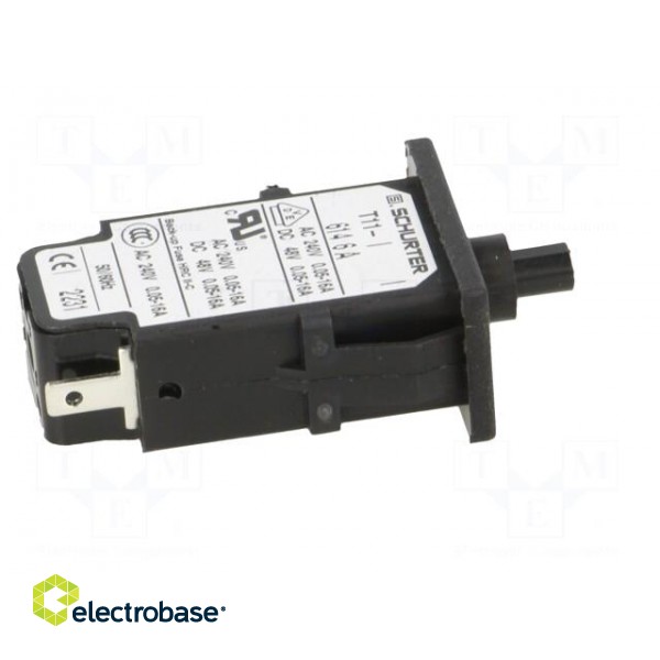 Circuit breaker | Urated: 240VAC | 48VDC | 6A | SPST | Poles: 1 | SNAP-IN image 7