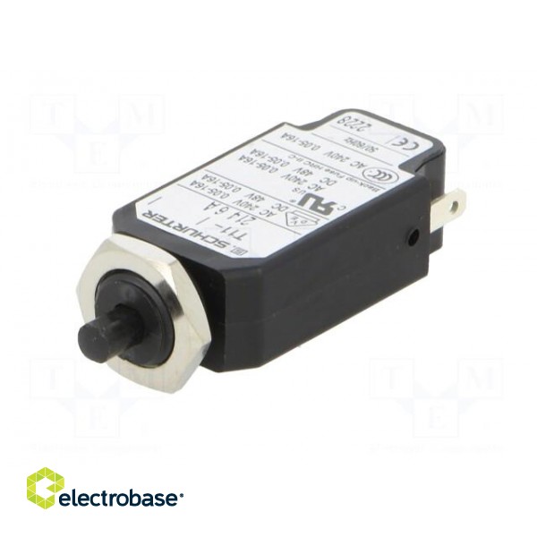 Circuit breaker | Urated: 240VAC | 48VDC | 6A | SPST | screw | TZZ01 | MCB image 2