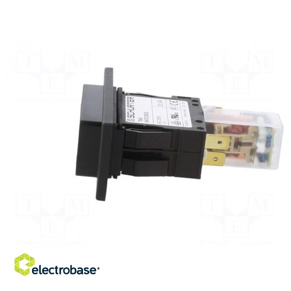 Circuit breaker | Urated: 240VAC | 60VDC | 20A | DPST | Poles: 2 | SNAP-IN image 3