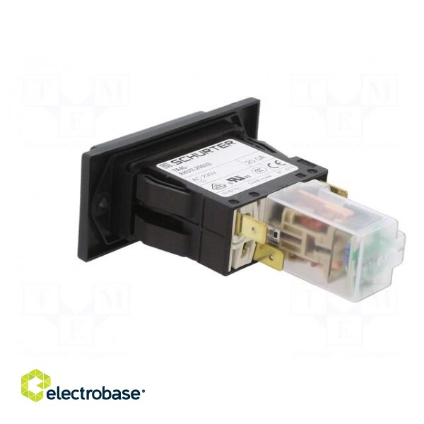 Circuit breaker | Urated: 240VAC | 60VDC | 20A | DPST | Poles: 2 | SNAP-IN image 4