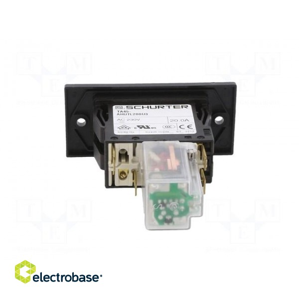 Circuit breaker | Urated: 240VAC | 60VDC | 20A | DPST | Poles: 2 | SNAP-IN image 5