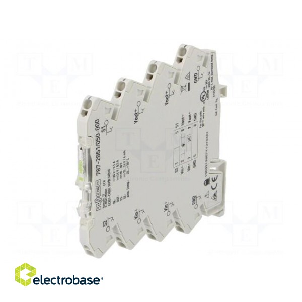 Circuit breaker | Urated: 24VDC | 0.5A | Poles: 1 | IP20 | 6x97.8x94mm image 1