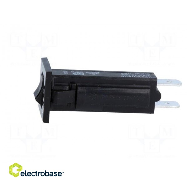 Circuit breaker | Urated: 250VAC | 32VDC | 10A | SPST-NC | Poles: 1 image 3