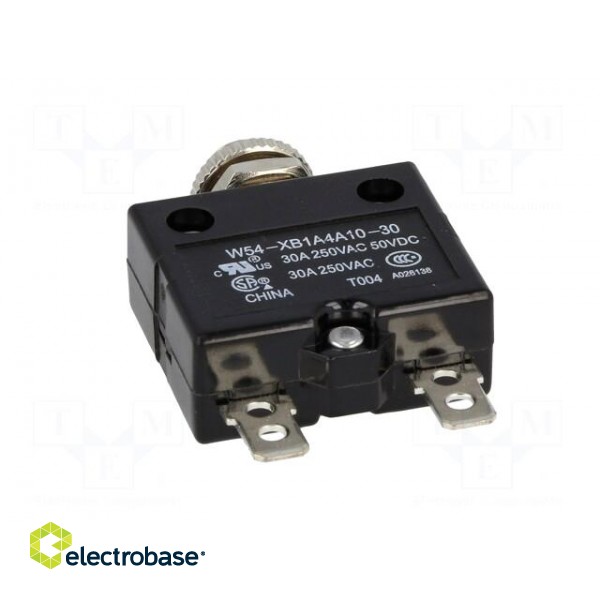 Circuit breaker | Urated: 250VAC | 50VDC | 30A | SPST-NC | Poles: 1 image 5
