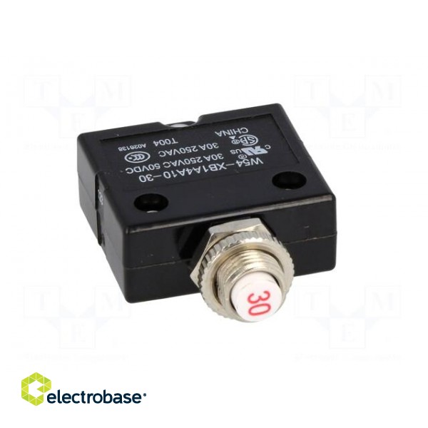 Circuit breaker | Urated: 250VAC | 50VDC | 30A | SPST-NC | Poles: 1 image 9