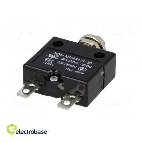 Circuit breaker | Urated: 250VAC | 50VDC | 30A | SPST-NC | Poles: 1 image 6