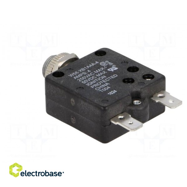 Circuit breaker | Urated: 250VAC | 50VDC | 4A | SPST-NC | Poles: 1 image 4
