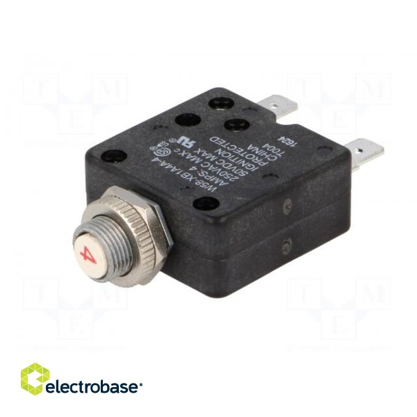 Circuit breaker | Urated: 250VAC | 50VDC | 4A | SPST-NC | Poles: 1 image 2
