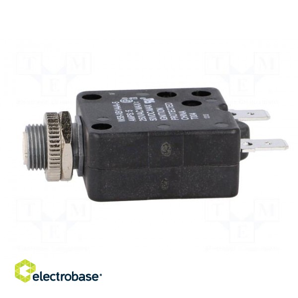 Circuit breaker | Urated: 250VAC | 50VDC | 5A | SPST-NC | Poles: 1 image 3