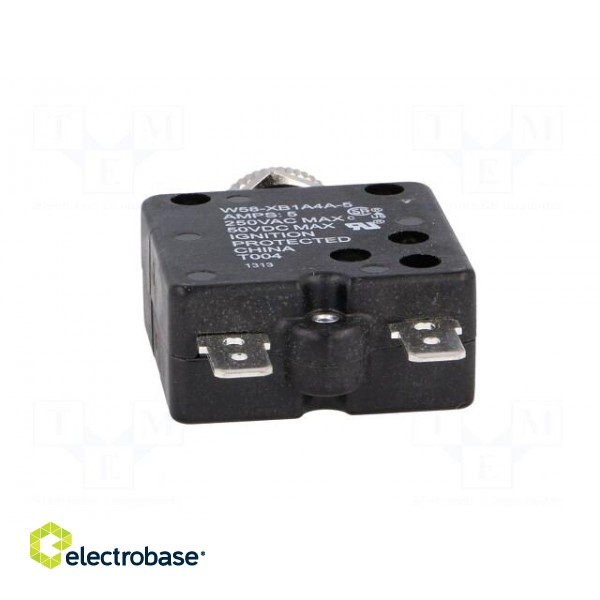 Circuit breaker | Urated: 250VAC | 50VDC | 5A | SPST-NC | Poles: 1 image 5