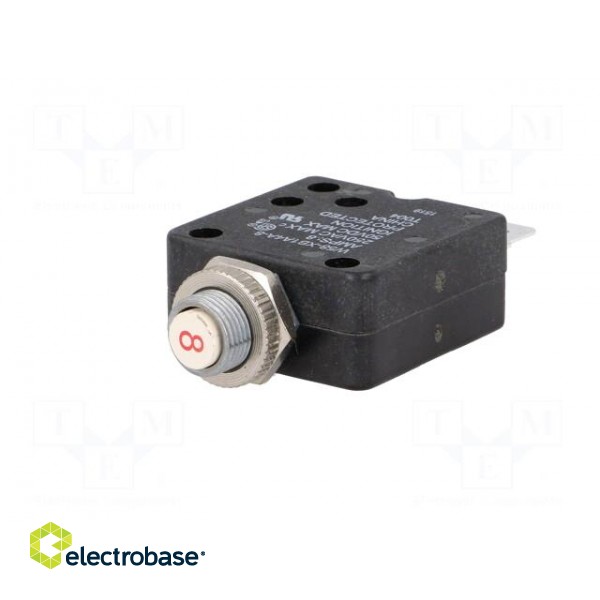 Circuit breaker | Urated: 250VAC | 50VDC | 8A | SPST-NC | Poles: 1 image 2