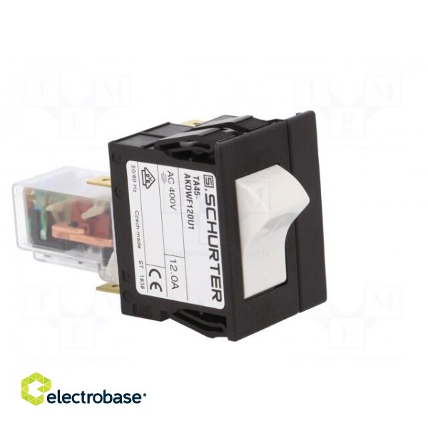 Circuit breaker | Urated: 400VAC | 60VDC | 12A | DPST | Poles: 2 | MCB image 8