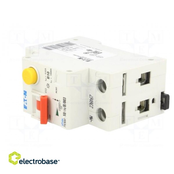 RCBO breaker | Inom: 10A | Ires: 0.03A | Poles: 1+N | 400VAC | Charact: C image 1