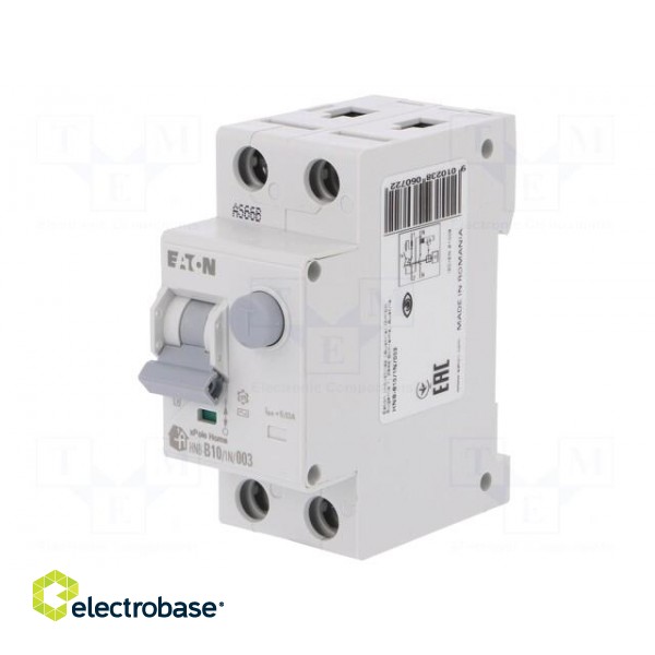 RCBO breaker | Inom: 10A | Ires: 30mA | Max surge current: 250A | IP20 image 1