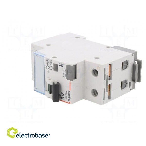 RCBO breaker | Inom: 16A | Ires: 10mA | Max surge current: 250A | IP20 image 2