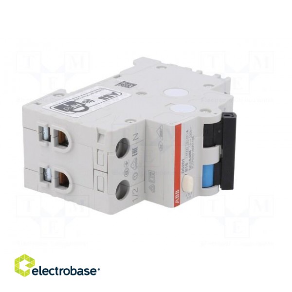 RCBO breaker | Inom: 16A | Ires: 30mA | Poles: 1+N | 230VAC | IP20 | DS200 image 8