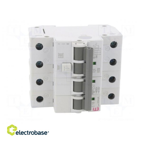 RCBO breaker | Inom: 16A | Ires: 30mA | Poles: 3+N | 230/400VAC | IP20 фото 9