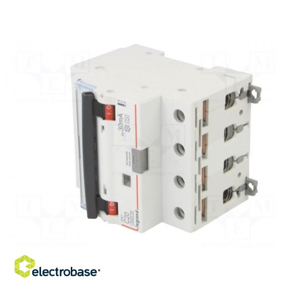 RCBO breaker | Inom: 20A | Ires: 30mA | Max surge current: 250A | IP20 image 2