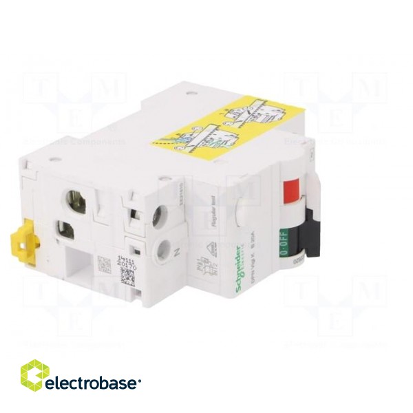 RCBO breaker | Inom: 20A | Ires: 30mA | Max surge current: 250A | IP20 paveikslėlis 8