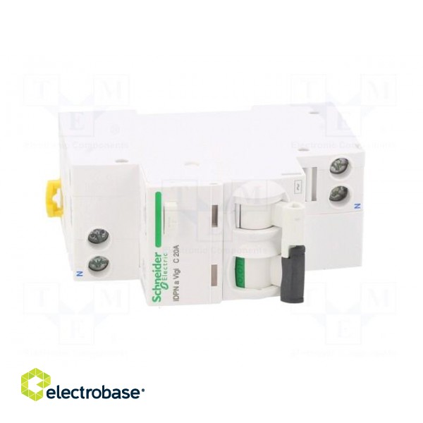 RCBO breaker | Inom: 20A | Ires: 30mA | Max surge current: 250A | IP20 image 9