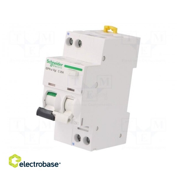 RCBO breaker | Inom: 25A | Ires: 30mA | Max surge current: 250A | IP20 paveikslėlis 1