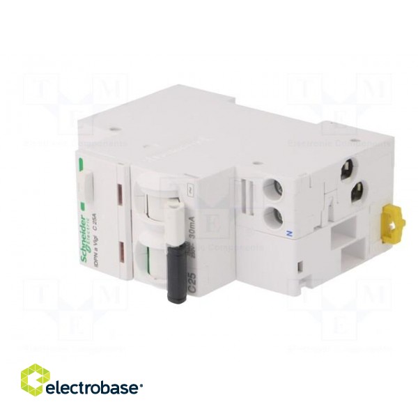 RCBO breaker | Inom: 25A | Ires: 30mA | Max surge current: 250A | IP20 paveikslėlis 2