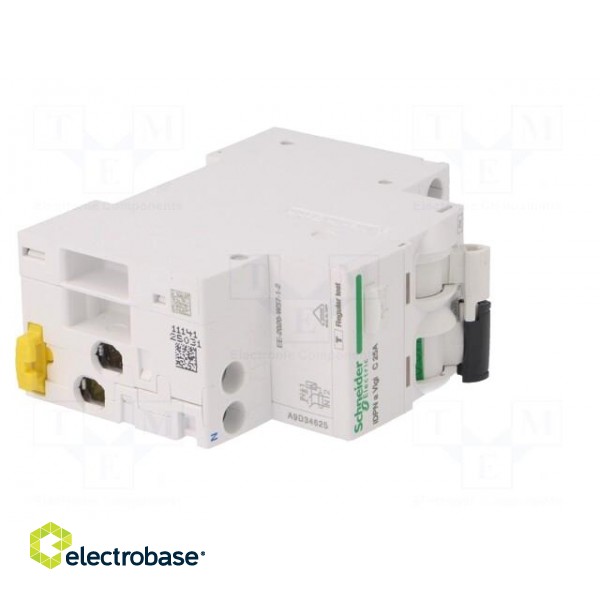 RCBO breaker | Inom: 25A | Ires: 30mA | Max surge current: 250A | IP20 paveikslėlis 8