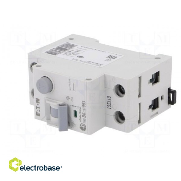RCBO breaker | Inom: 6A | Ires: 30mA | Max surge current: 250A | 230VAC image 2