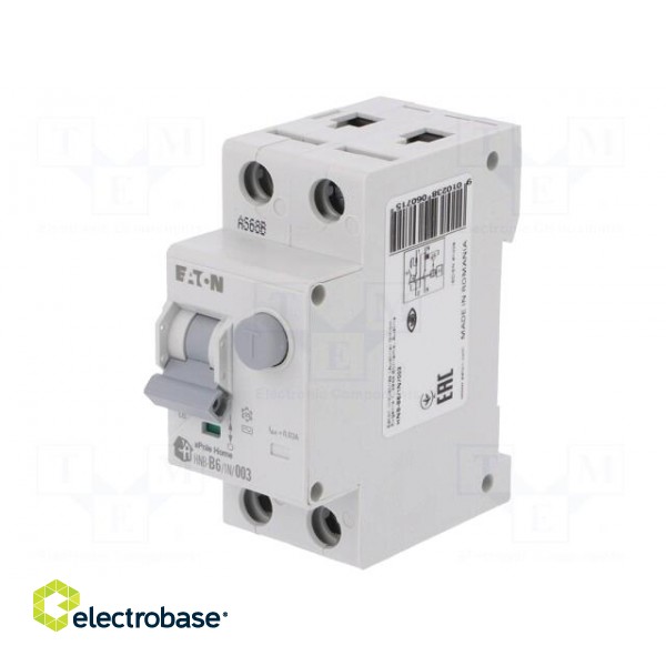 RCBO breaker | Inom: 6A | Ires: 30mA | Max surge current: 250A | 230VAC image 1