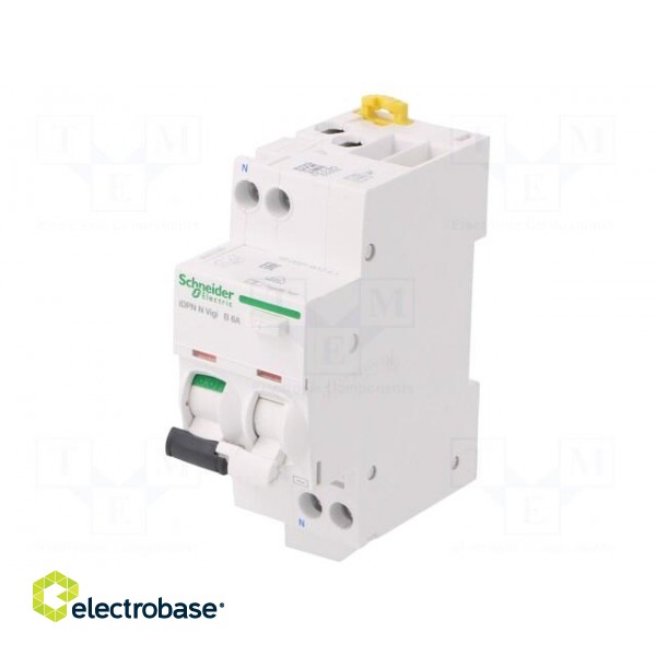 RCBO breaker | Inom: 6A | Ires: 30mA | Max surge current: 250A | IP20 image 1