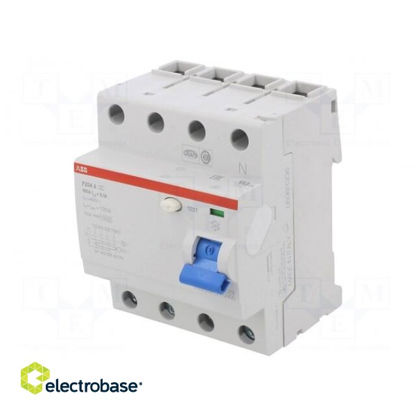 RCD breaker | Inom: 100A | Ires: 100mA | Max surge current: 5000A image 1