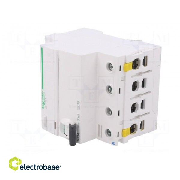 RCD breaker | Inom: 100A | Ires: 30mA | Poles: 4 | 400VAC | IP20 | 1÷25mm2 фото 2