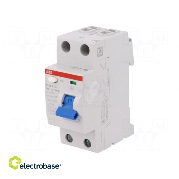 RCD breaker | Inom: 16A | Ires: 10mA | Max surge current: 5000A | IP20 image 1