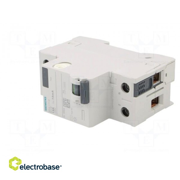 RCD breaker | Inom: 16A | Ires: 10mA | Poles: 1+N | 230/400VAC | IP20 image 2