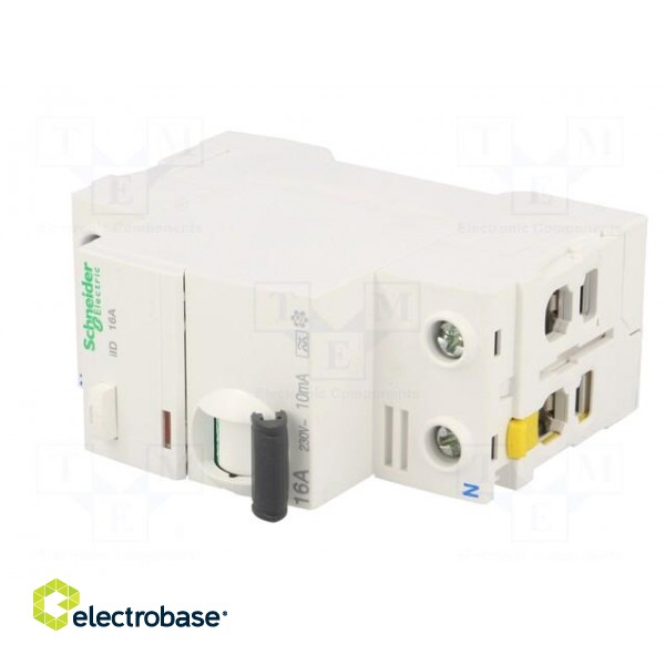 RCD breaker | Inom: 16A | Ires: 10mA | Poles: 2 | 400V | Mounting: DIN image 2