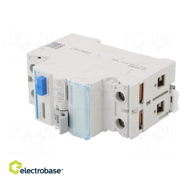 RCD breaker | Inom: 16A | Ires: 30mA | Max surge current: 250A | 240VAC image 2