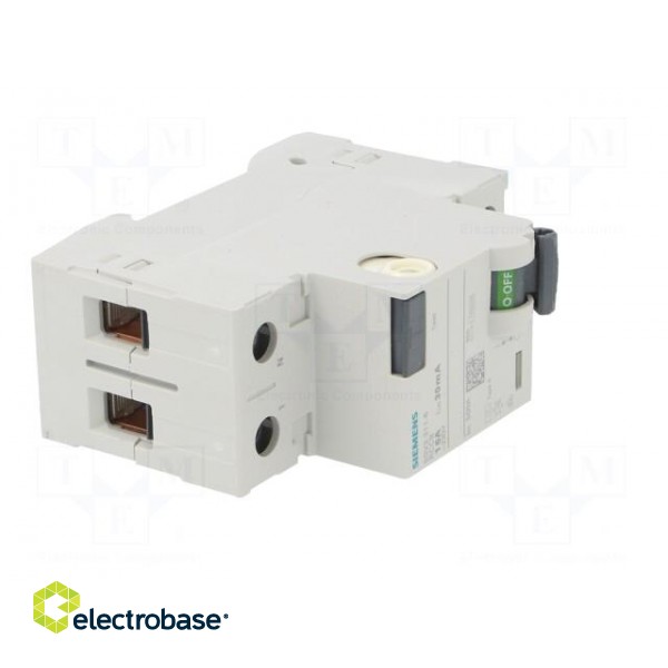 RCD breaker | Inom: 16A | Ires: 30mA | Poles: 1+N | 230/400VAC | IP20 image 8