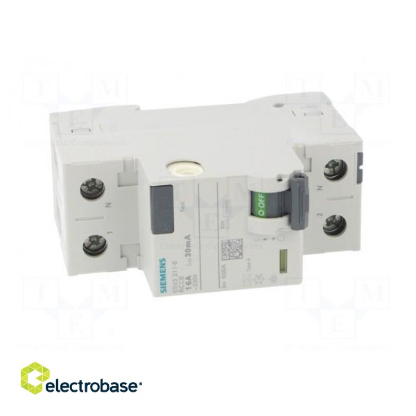 RCD breaker | Inom: 16A | Ires: 30mA | Poles: 1+N | 230/400VAC | IP20 image 9