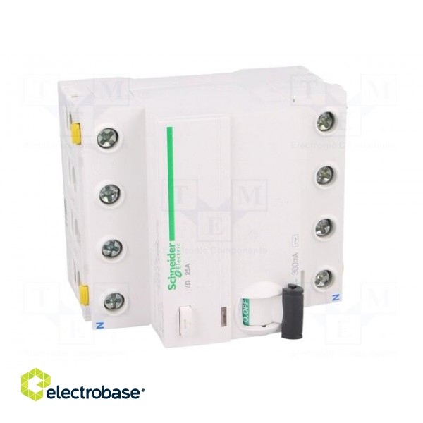 RCD breaker | Inom: 25A | Ires: 300mA | Poles: 4 | 400V | Mounting: DIN image 9