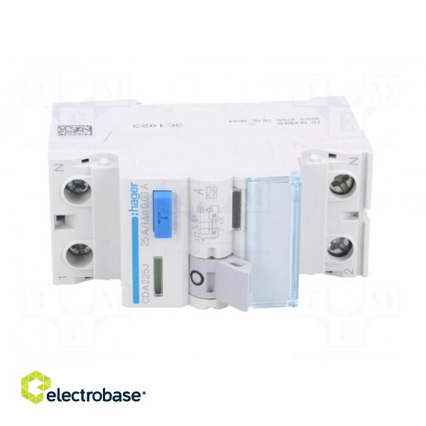 RCD breaker | Inom: 25A | Ires: 30mA | Max surge current: 250A | 240VAC image 9