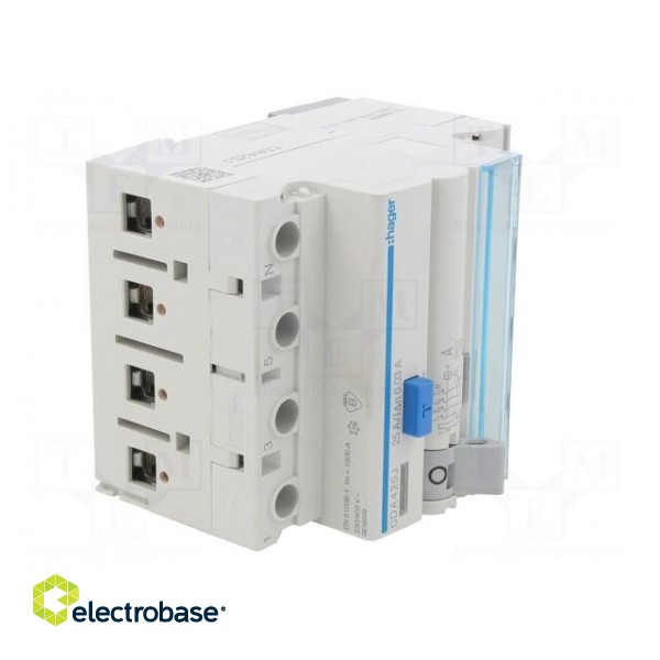 RCD breaker | Inom: 25A | Ires: 30mA | Max surge current: 250A | IP20 фото 6