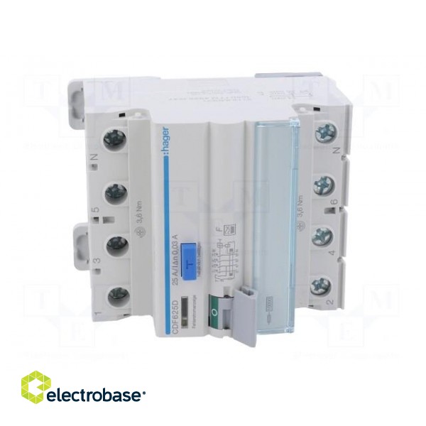 RCD breaker | Inom: 25A | Ires: 30mA | Max surge current: 250A | IP20 image 9