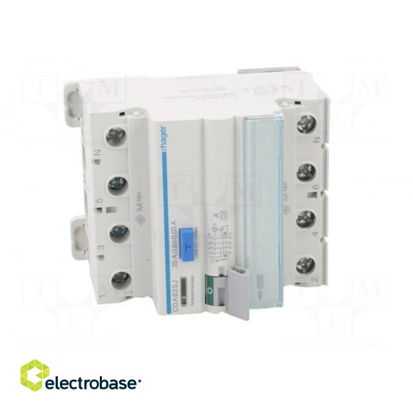 RCD breaker | Inom: 25A | Ires: 30mA | Max surge current: 250A | IP20 фото 9